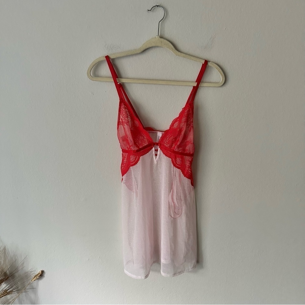 Target Auden Lace Sheer Lingerie Valentines 2 Piece NWT M